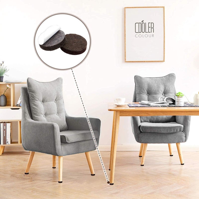 Yelanon Felt Furniture Pads -182 Pcs Furniture Pads Self Adhesive,Cuttable Felt Chair Pads,Anti Scratch Floor Protectors for Furniture Feet Chair Legs, Felt Pads for Hardwoods Floors, Mix Color - Image 2